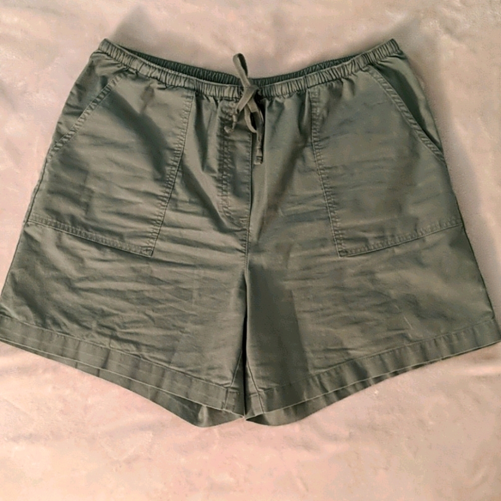 SOLD LL Bean Olive Green Shorts Classic Fit